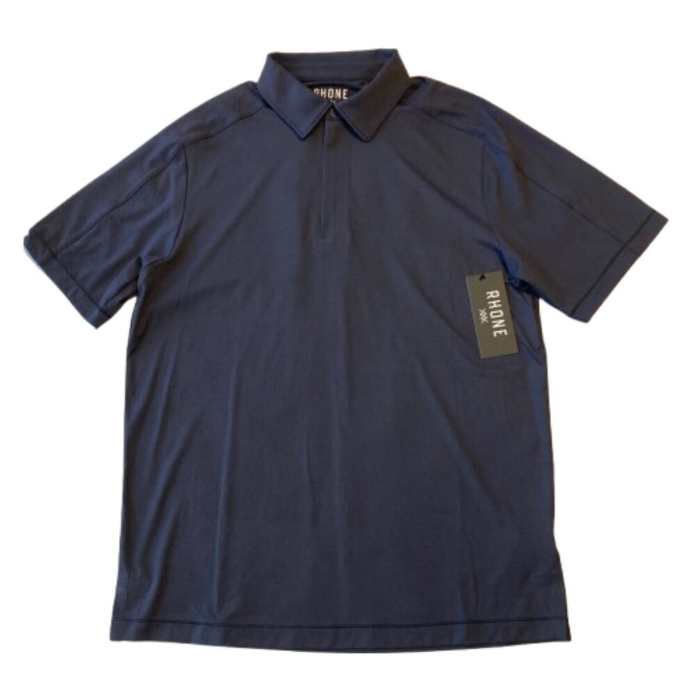 RHONE Mens Momentum Tech Golf Polo Performance Quarter Zip Small S Navy NWT - Picture 3 of 11